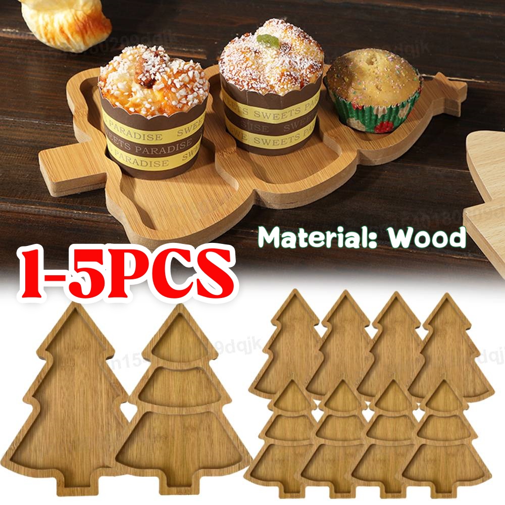 Food Snacks For Christmas - Houten Kerstboom Bord Dienblad Charcuterie Restaurant