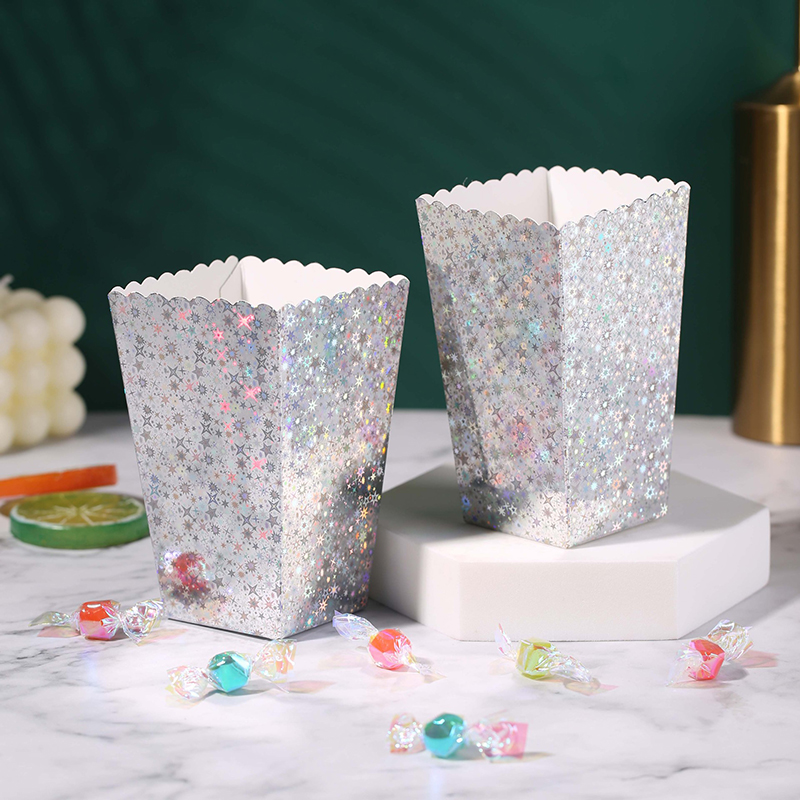 Food Snacks For Christmas - 25/50cs Cartoon Papier Snoep Cadeau Popcorn