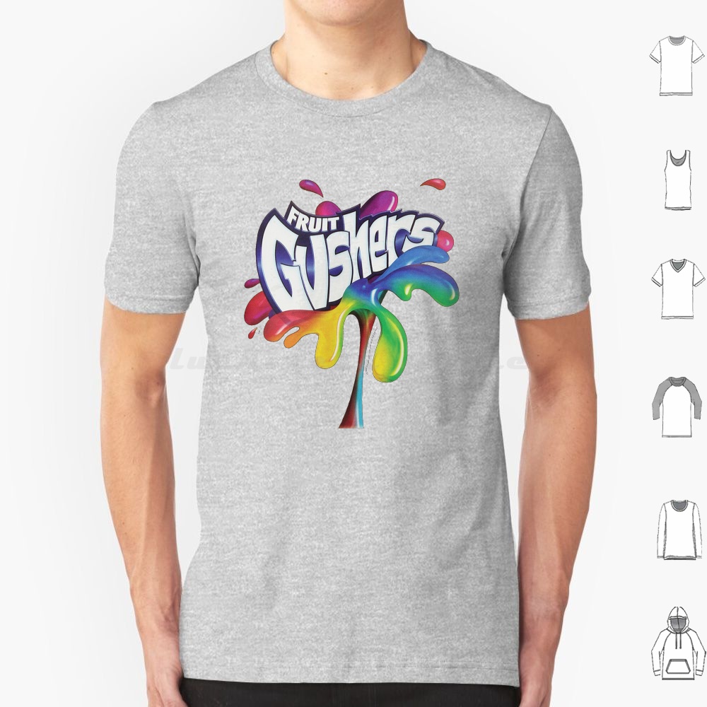Logo Food Snack - Fruit Gushers 90s Logo T-shirt Katoen