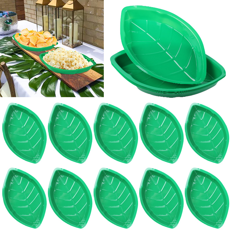 6 stuks groene palmblad plaat  - Food Snacks That Are Green recensie en prijs