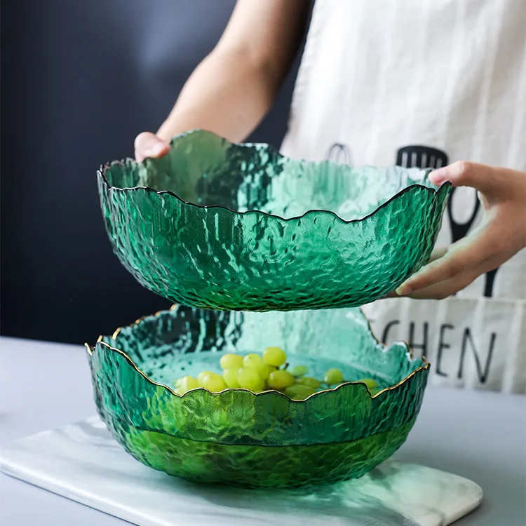 Food Snacks That Are Green - Nieuwe Japanse stijl groene glazen kom