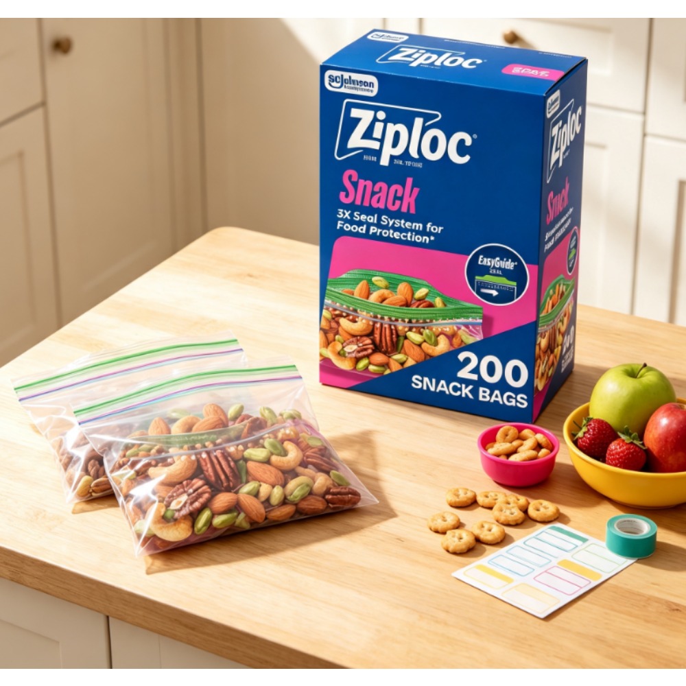 Ziploc ®   Merk-snackzakjes me - Food Snacks Brands recensie en prijs