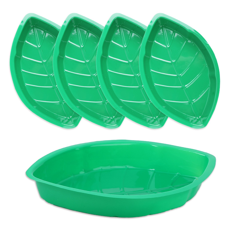 6 stuks groene palmblad plaat  - Food Snacks That Are Green recensie en prijs